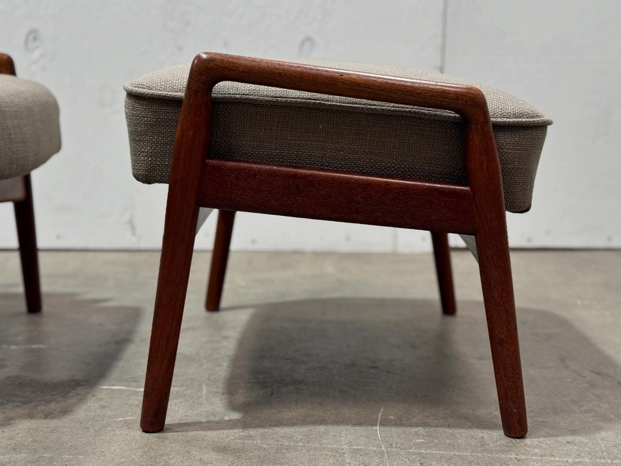 Midcentury Danish Modern Lounge Chair + Ottoman - John Boné for Advance Design 5