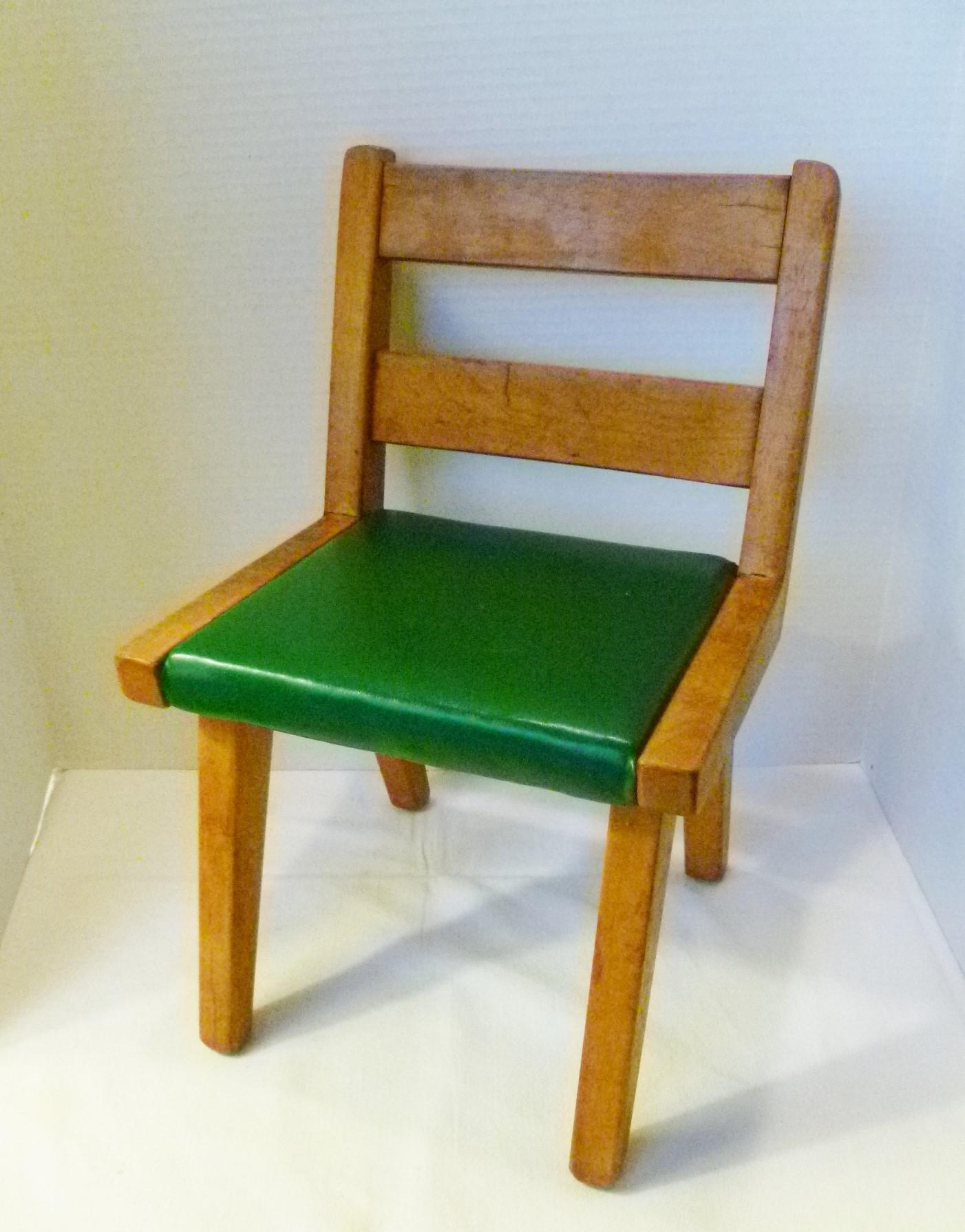 Mid-Century Modern Midcentury Danish Modern Risom Style Salesman Sample or Child's Wood Chair