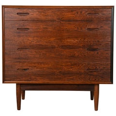 Midcentury Danish Modern Rosewood Commode, Chest or Drawers, Dresser