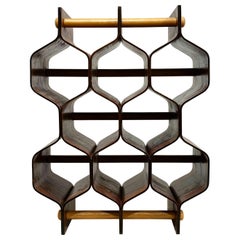 Midcentury Danish Modern Rosewood Wine Rack by Torsten Johansson