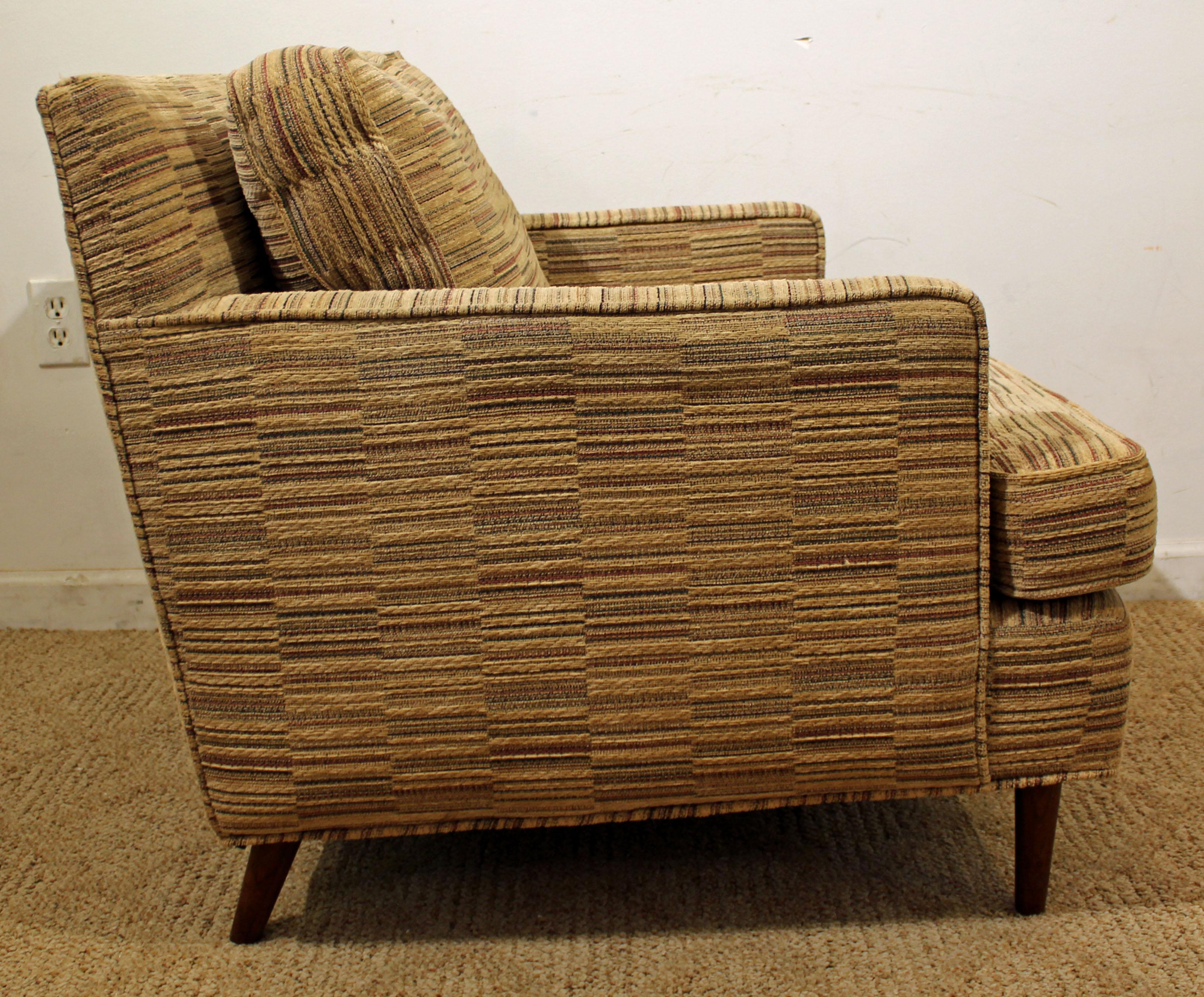 Midcentury Danish Modern Selig Club Chair and Ottoman 1