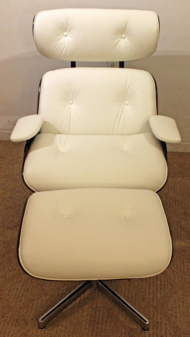 Midcentury Danish Modern Selig Eames Lounge Chair and Ottoman at 1stDibs