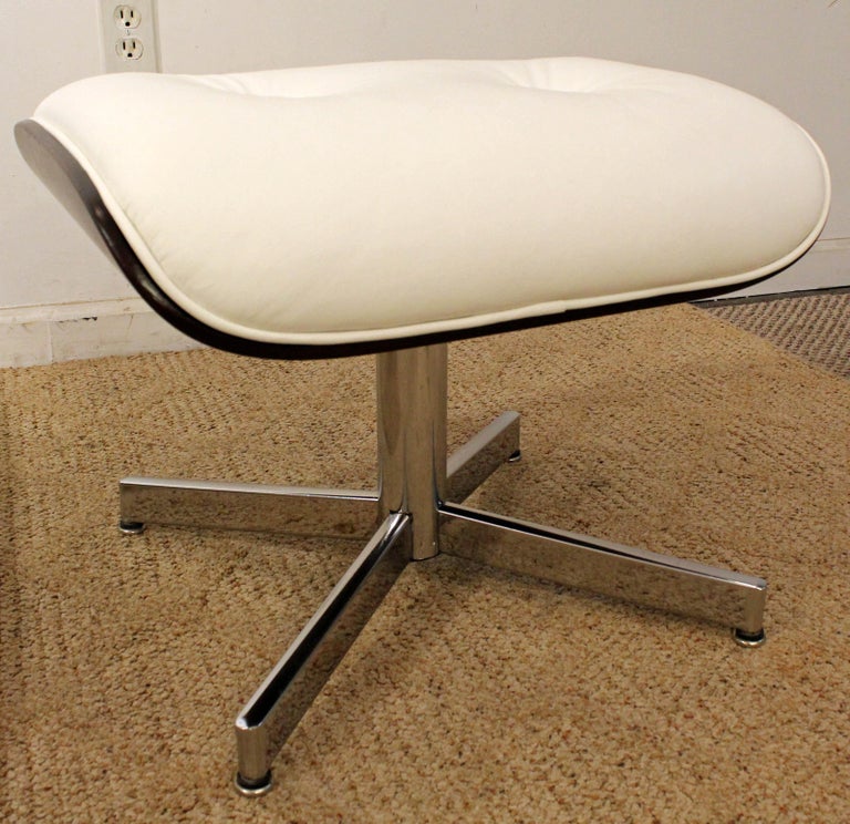 Midcentury Danish Modern Selig Eames Lounge Chair and Ottoman at 1stDibs