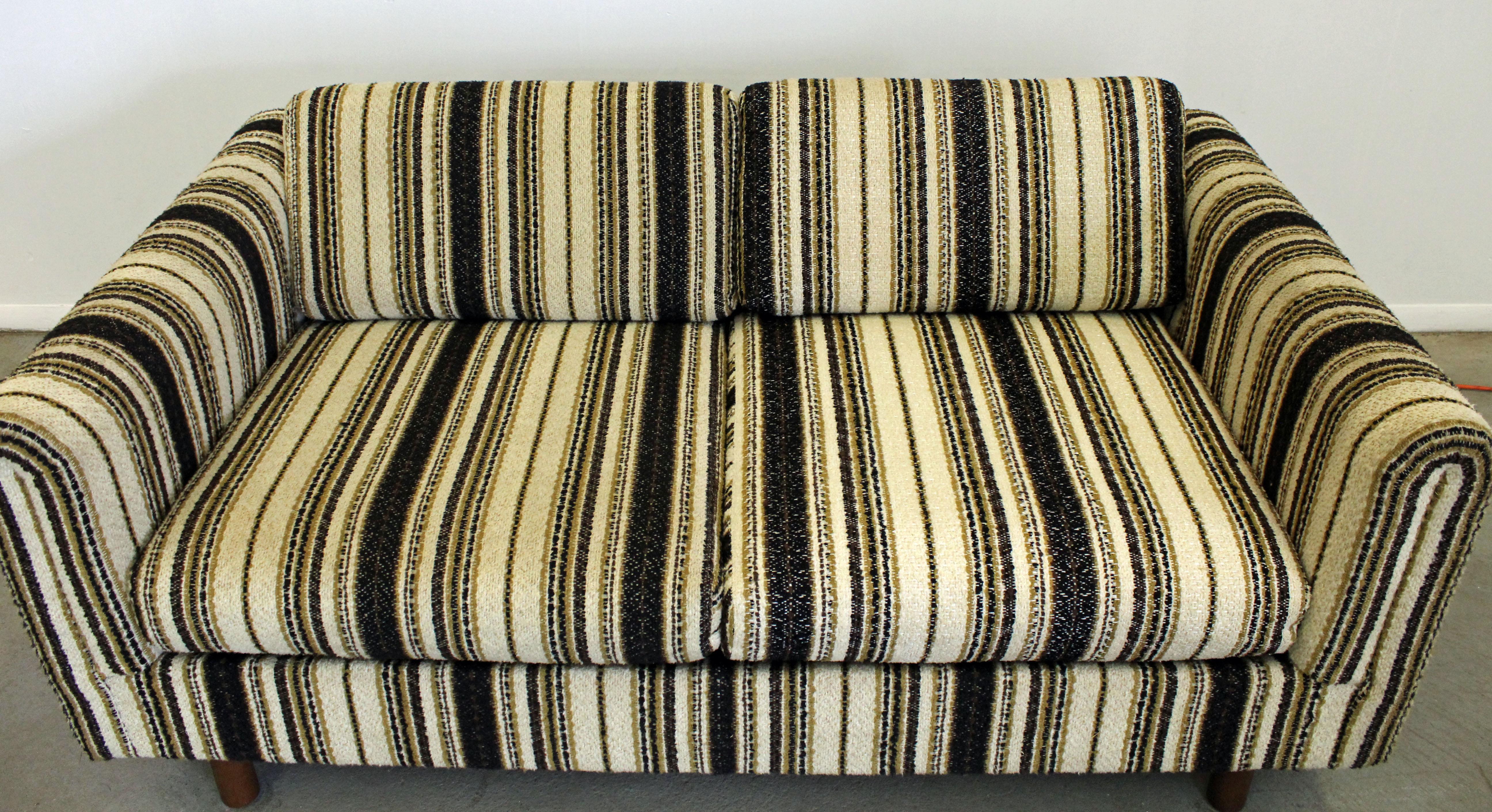 Midcentury Danish Modern Selig of Monroe Loveseat In Good Condition In Wilmington, DE