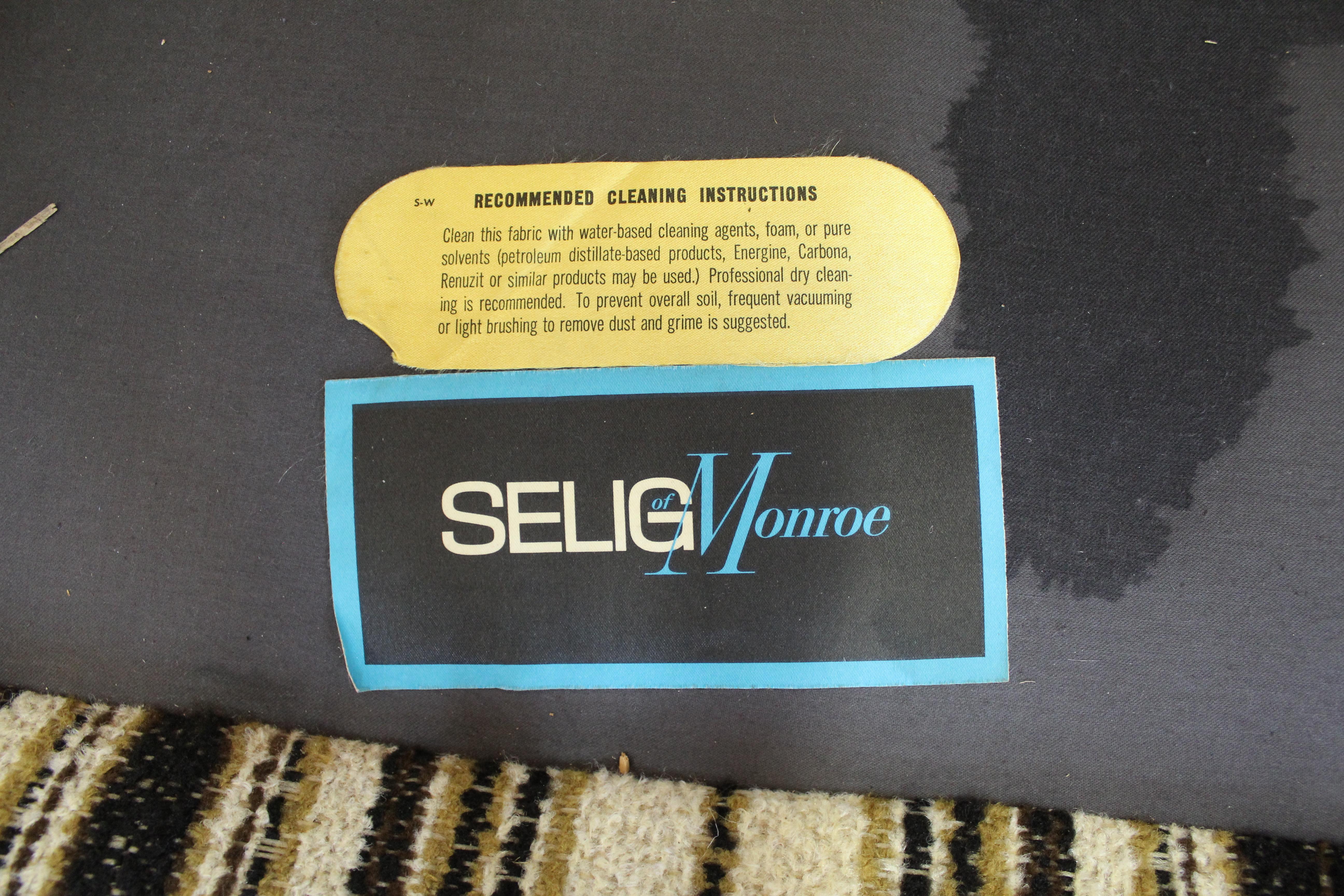 Midcentury Danish Modern Selig of Monroe Loveseat 1