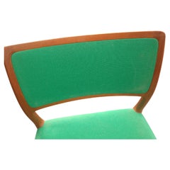 Midcentury Danish Modern Set of 6 Jl Moller Dining Chairs, circa 1970