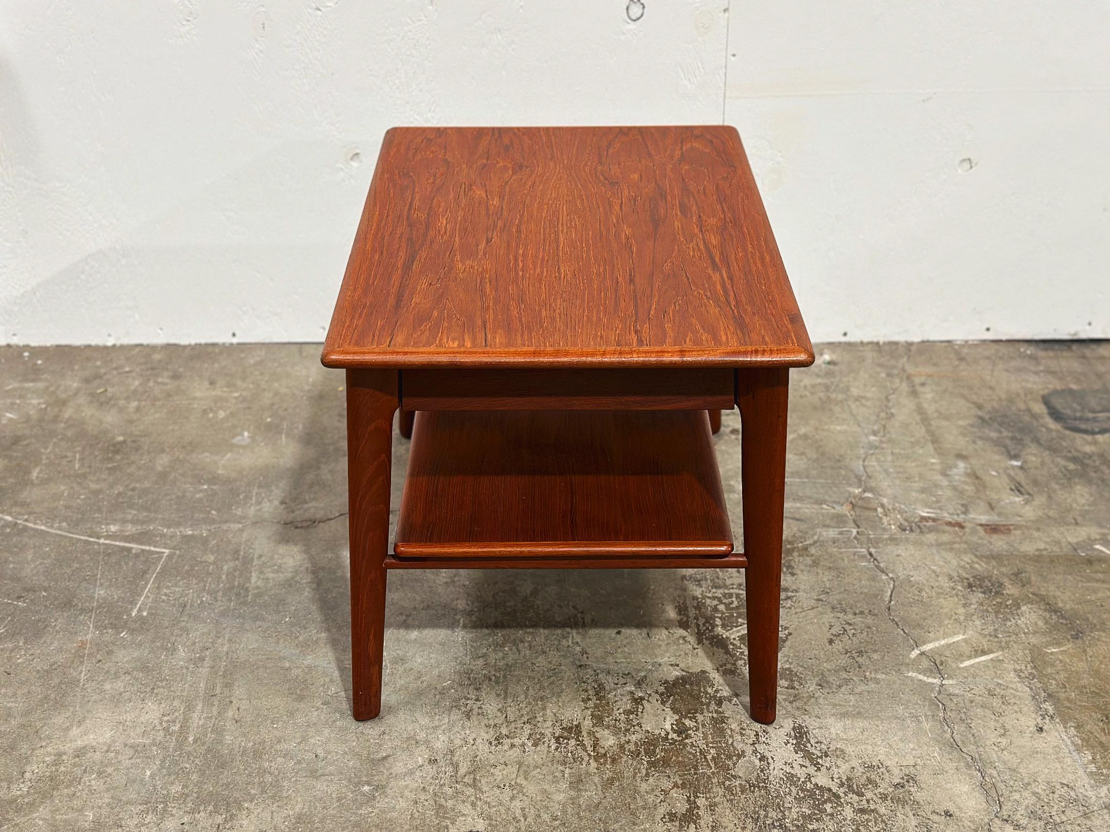 Mid-20th Century Midcentury Danish Modern Side End Table - Svend Age Madsen for Karl Lindegaard For Sale