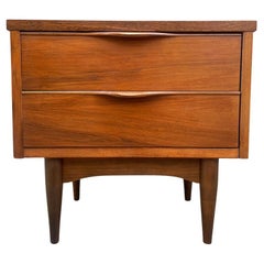 Midcentury Danish Modern Single Night Stand or Small Cabinet in Walnut