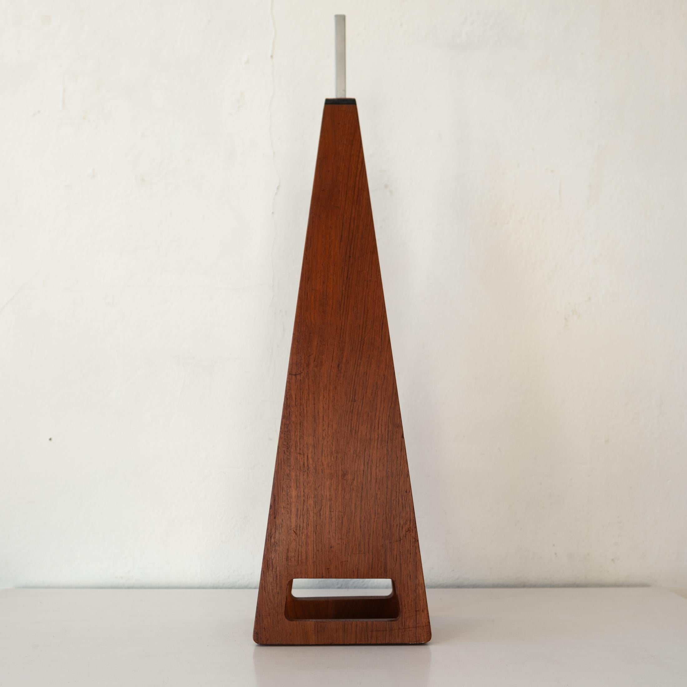 Midcentury Danish Modern Skjode Teak and Suede Fireplace Bellows 1960s For Sale 7