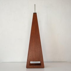 Midcentury Danish Modern Skjode Teak and Suede Fireplace Bellows 1960s