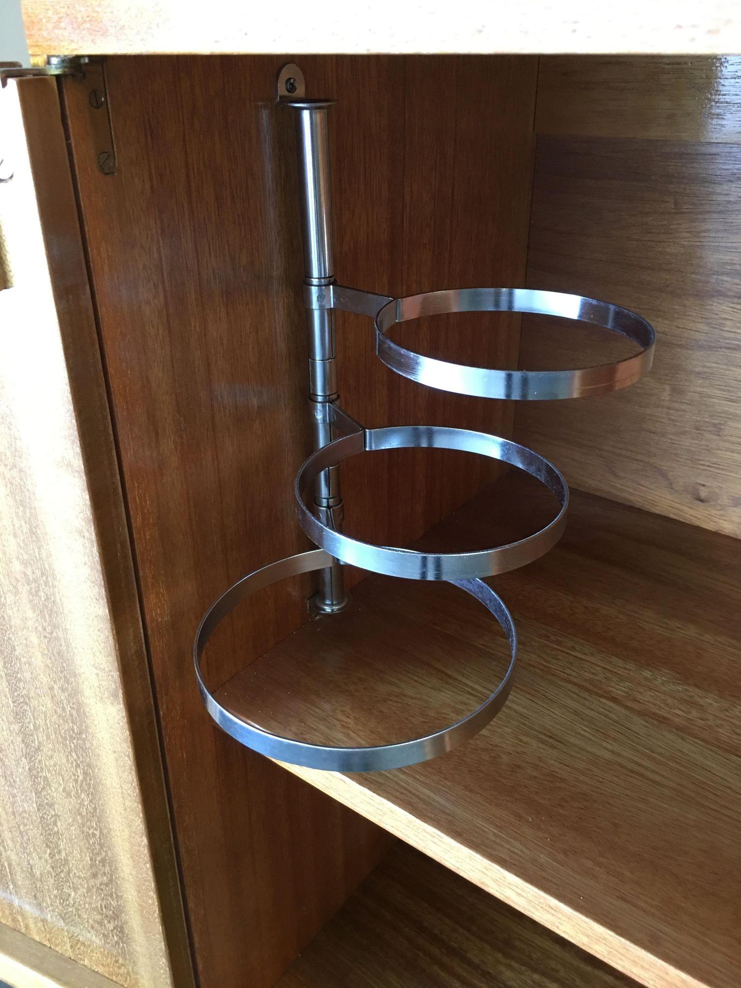 Teak Midcentury Danish Modern Style Oak Sideboard Cabinet For Sale