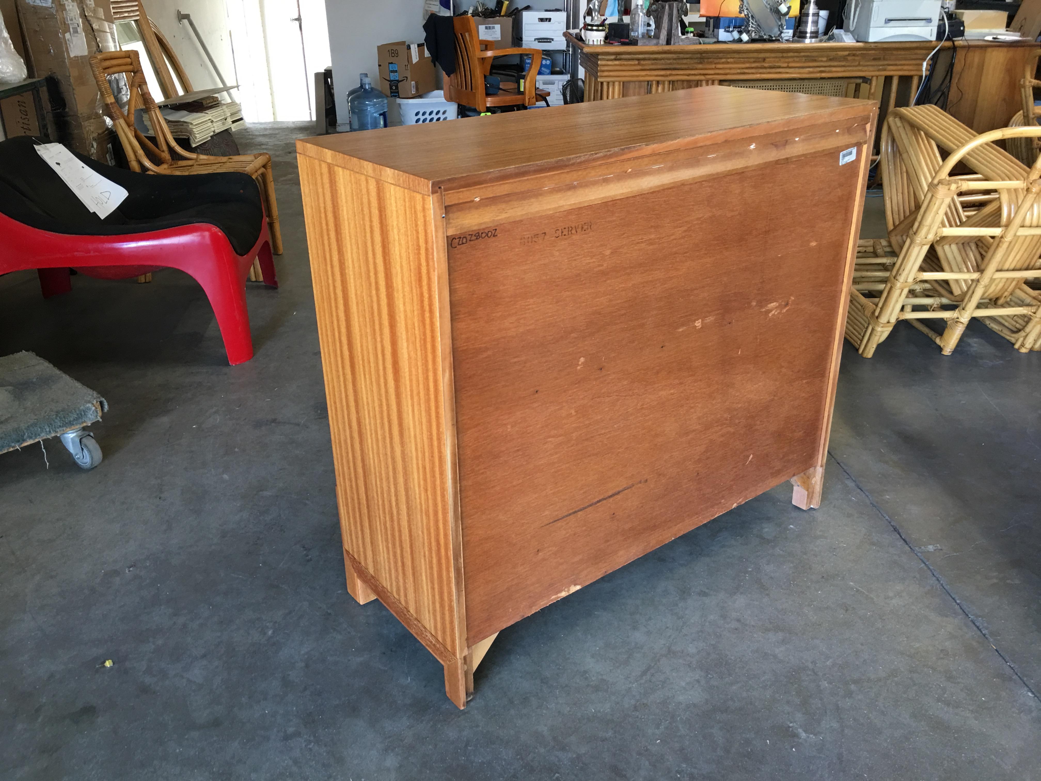 Midcentury Danish Modern Style Oak Sideboard Cabinet 1