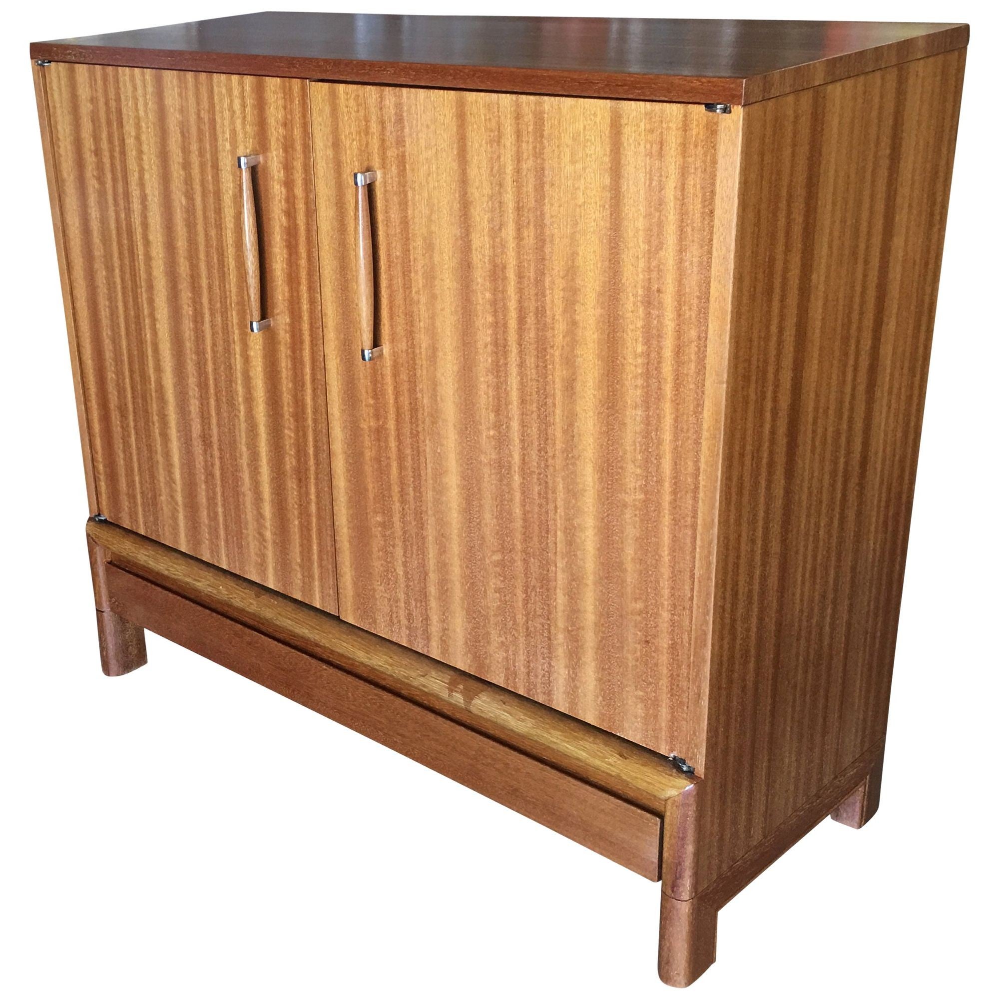 Midcentury Danish Modern Style Oak Sideboard Cabinet For Sale