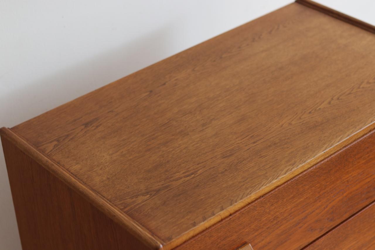 Midcentury Danish Modern Teak and Oak Highboy Dresser 8