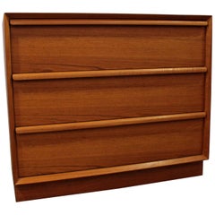 Midcentury Danish Modern Teak Bachelor Chest or Dresser