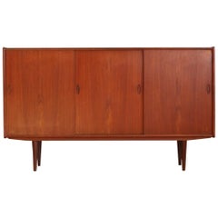 Midcentury Danish Modern Teak Bar Cabinet