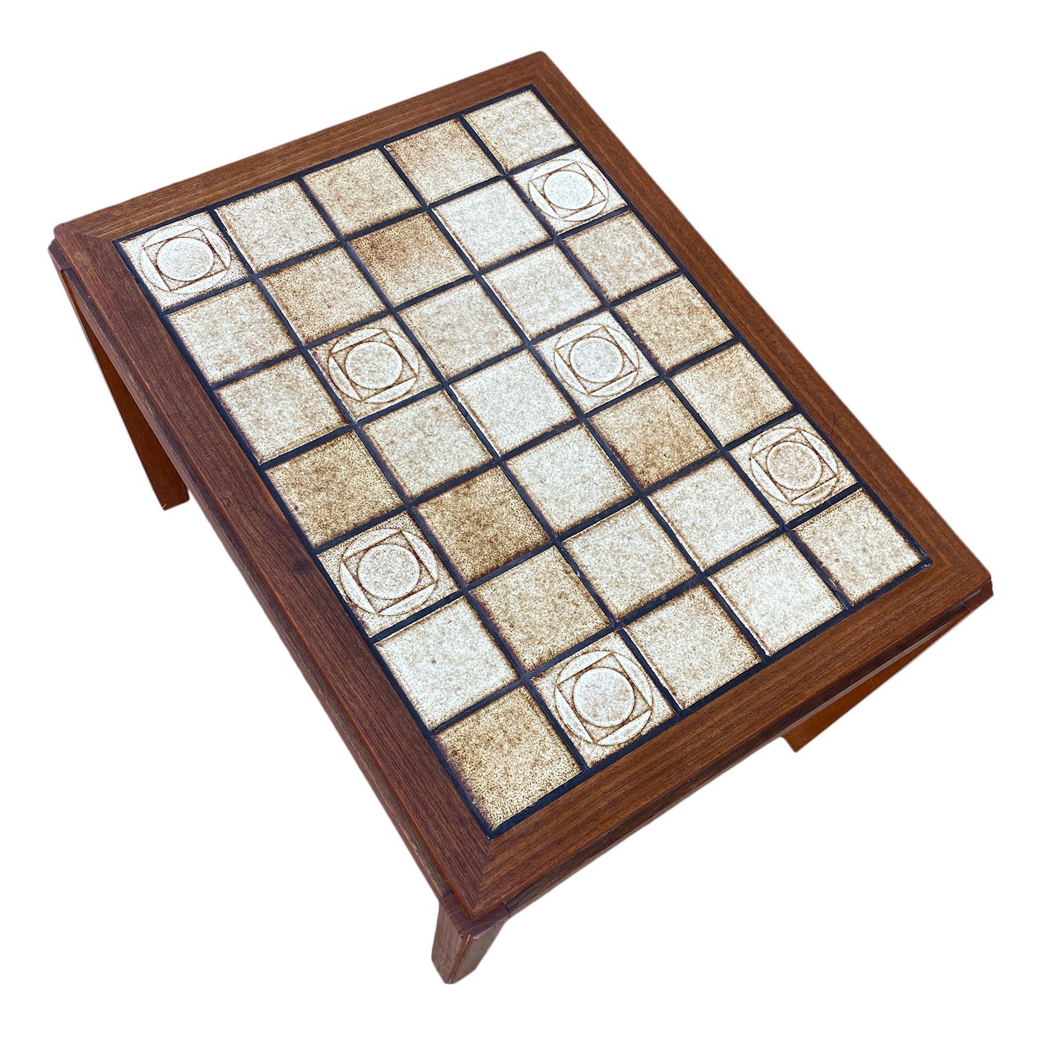 danish tiled coffee table
