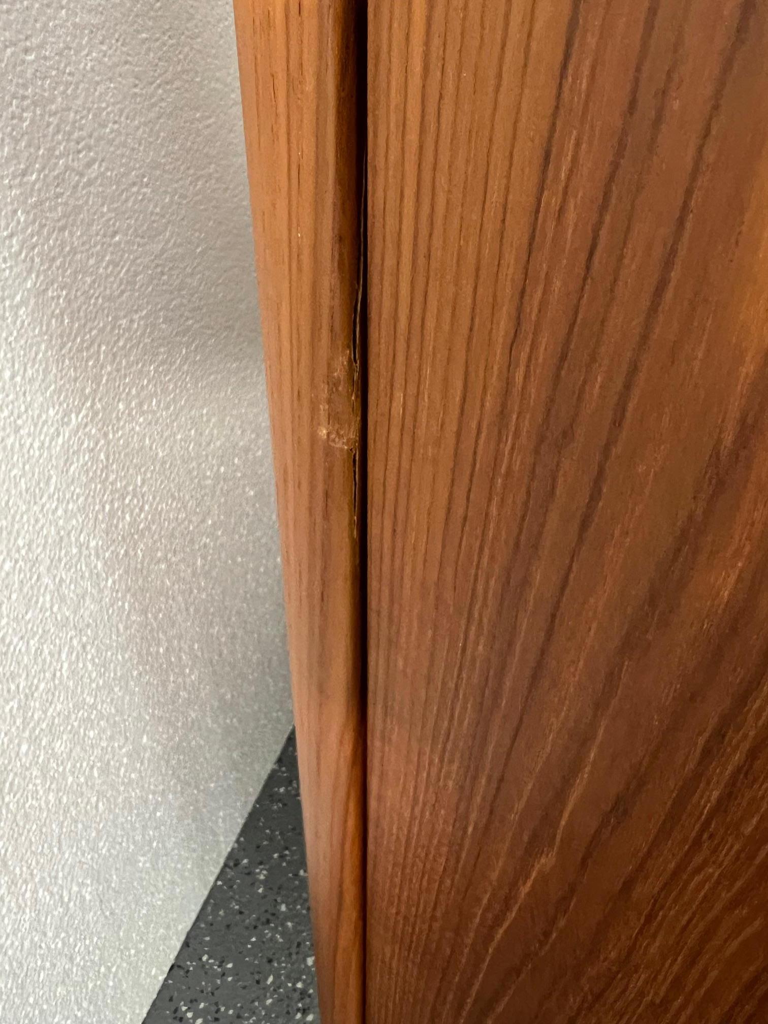 Midcentury Danish Modern Teak Credenza Buffet By Skovby Bow Front For Sale 10