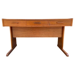 Midcentury Danish Modern Teak Desk 3 Drawer