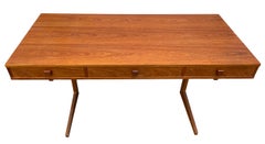Midcentury Danish Modern teak Desk by Georg Petersens 3 drawer