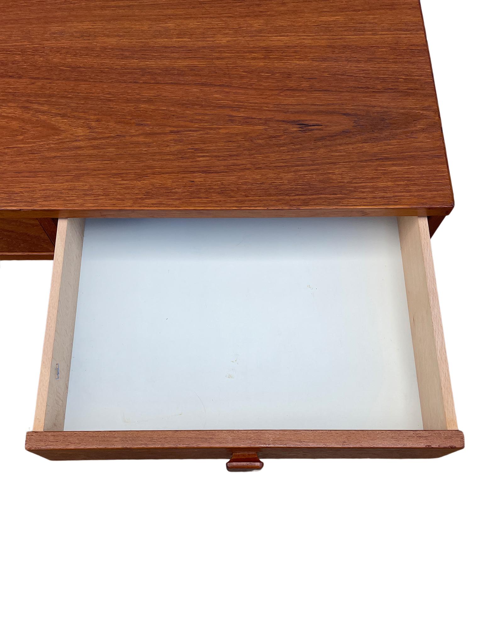 Midcentury Danish Modern teak Desk by Georg Petersens 3 drawer 1