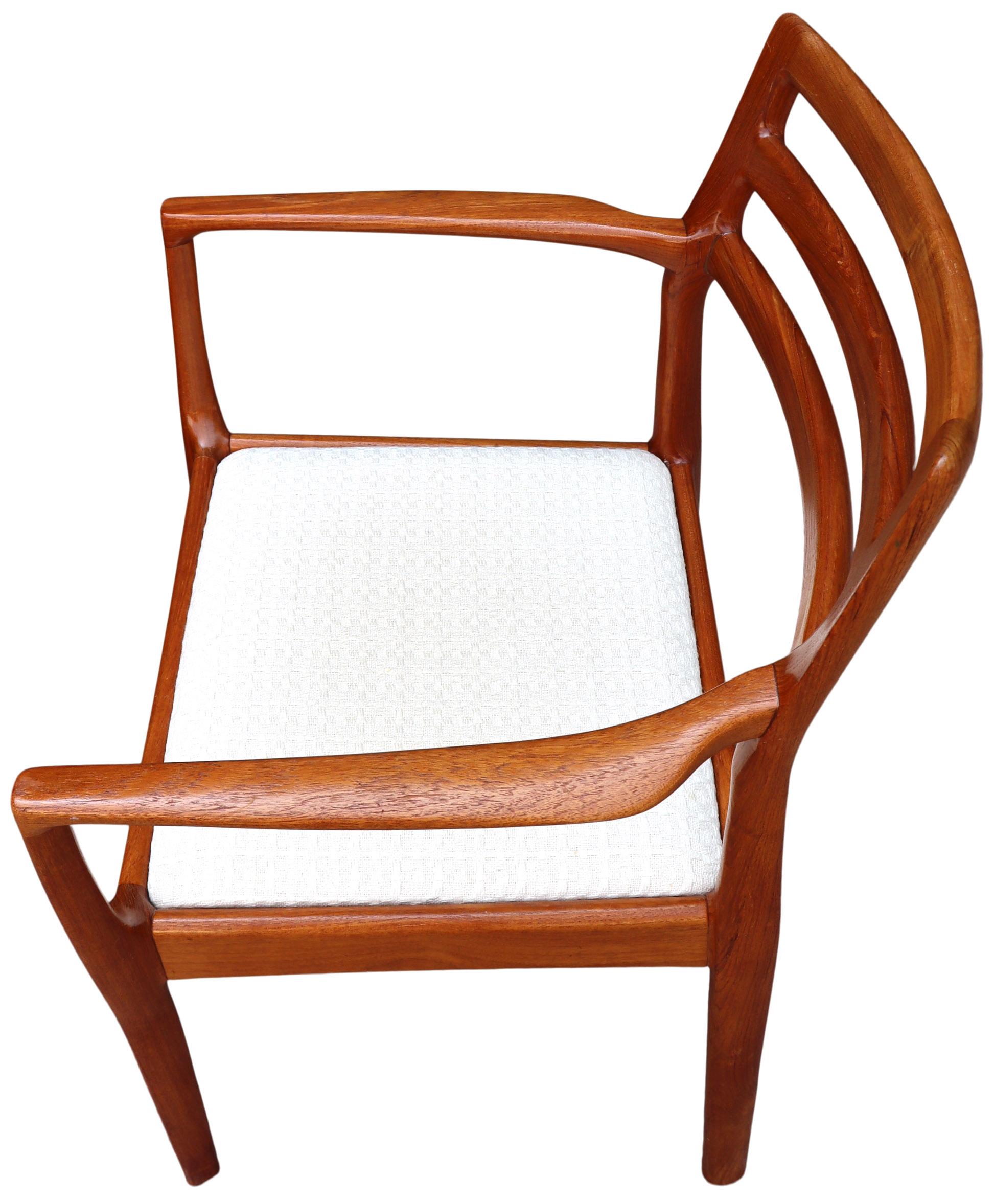 Midcentury Danish Modern Teak Dining Chairs 5