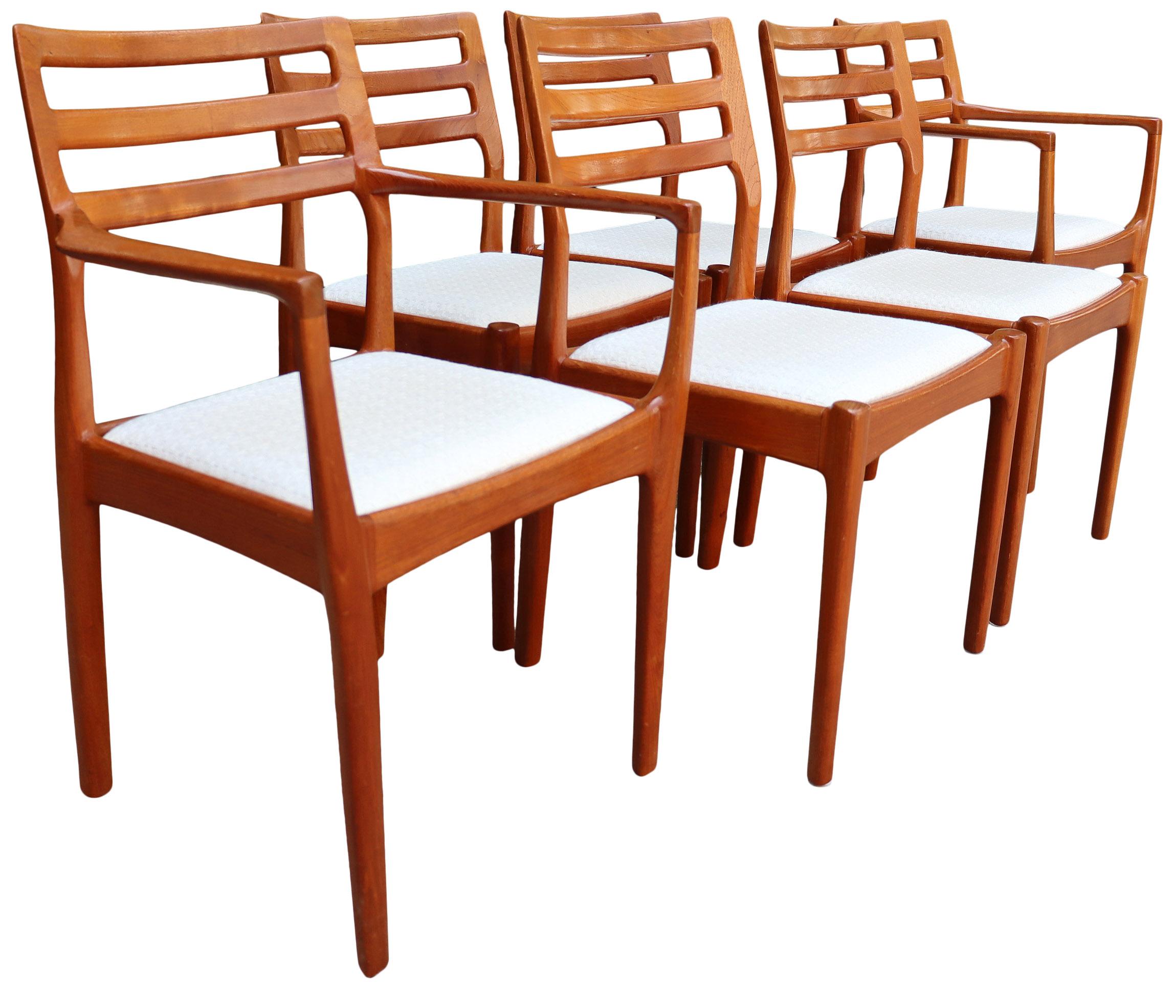 Mid-Century Modern Midcentury Danish Modern Teak Dining Chairs