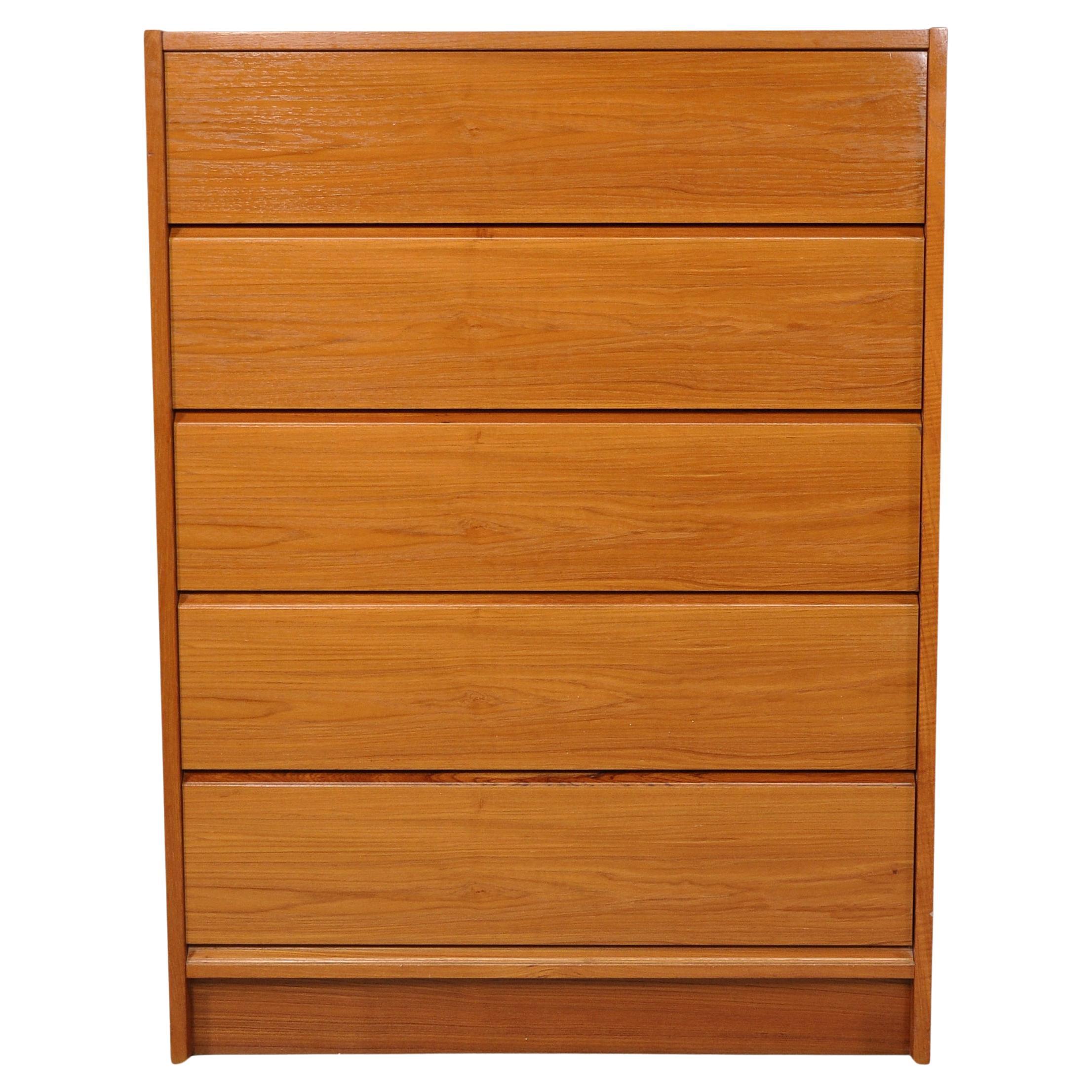 Scandinavian Modern Midcentury Danish Modern Teak Highboy Dresser