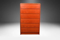 MidCentury Danish Modern Teak Highboy Tall Dresser