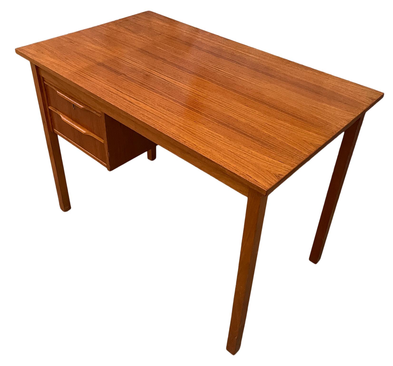 small teak desk