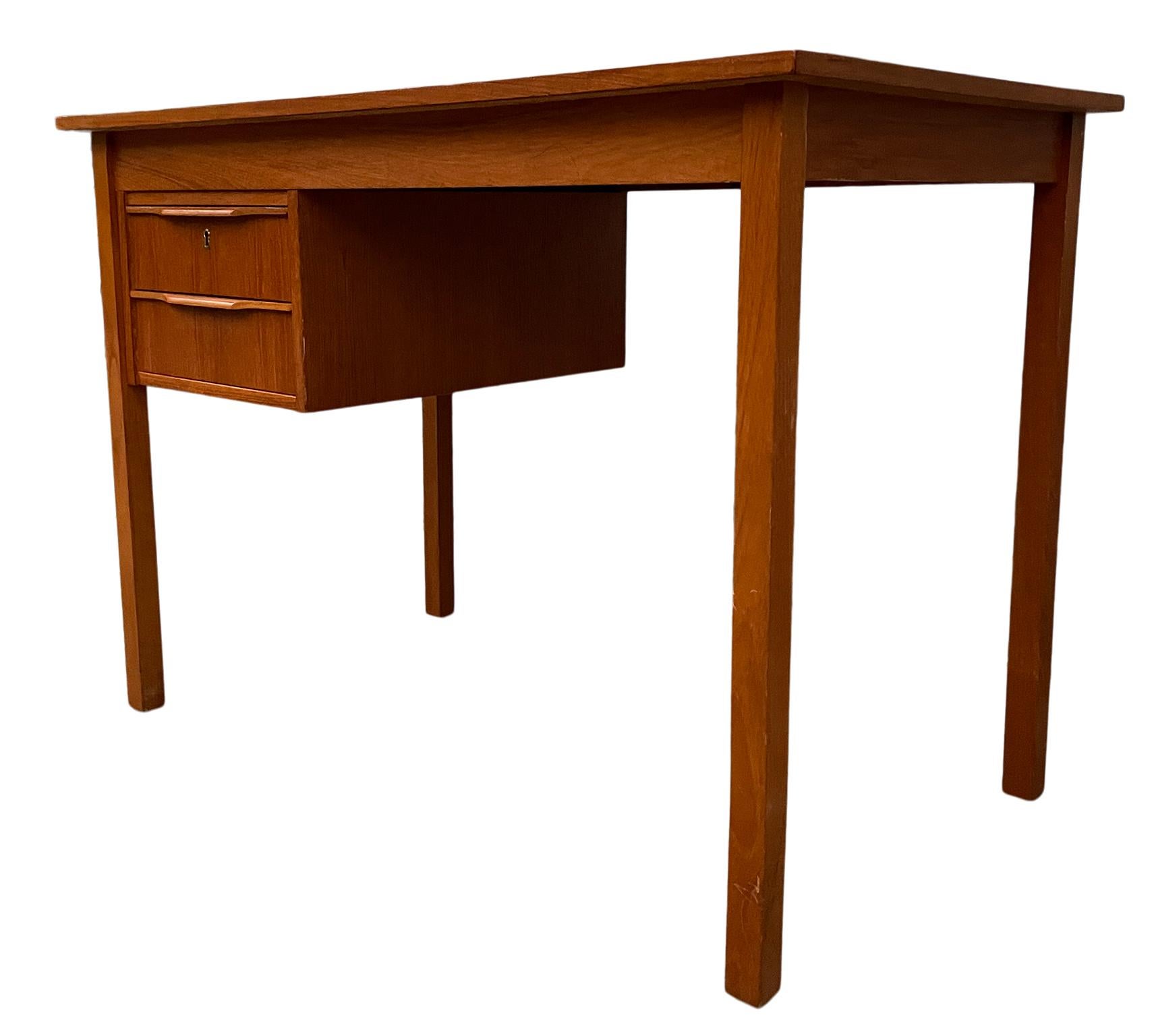 small desk mid century