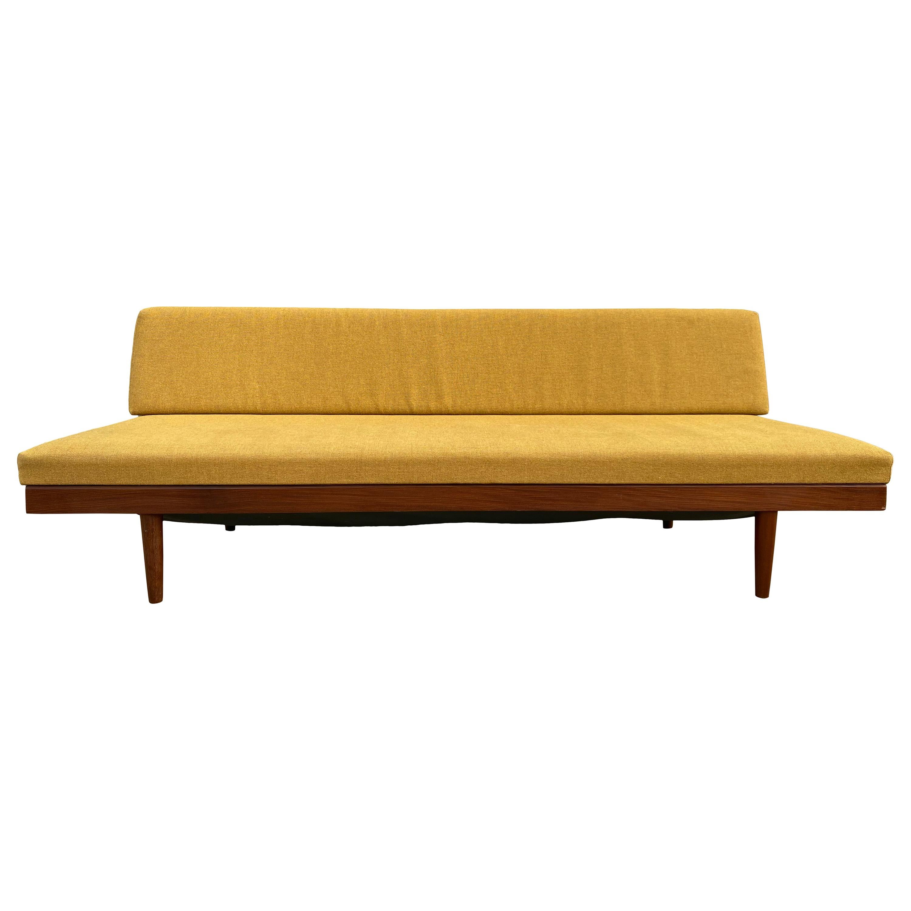 Midcentury Danish Modern teak Sofa Couch Daybed by Edvard Kindt for Gustav Bahus