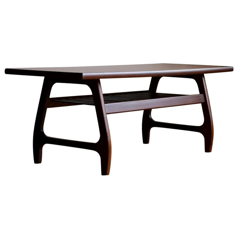 Midcentury Danish Modern Two-Toned Coffee Table
