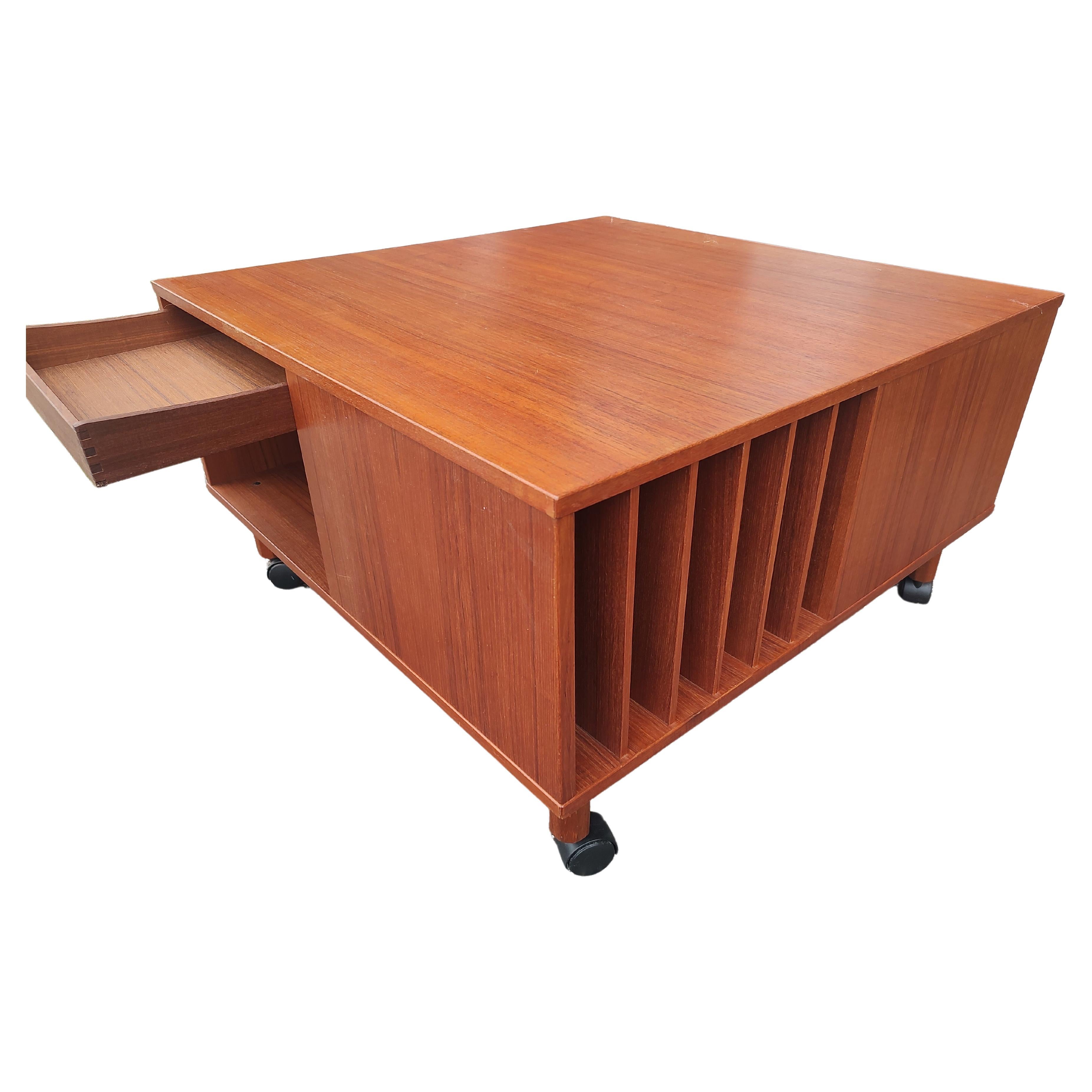 Midcentury Danish Modern Versatile Teak Cocktail Table by Loving for Dansk