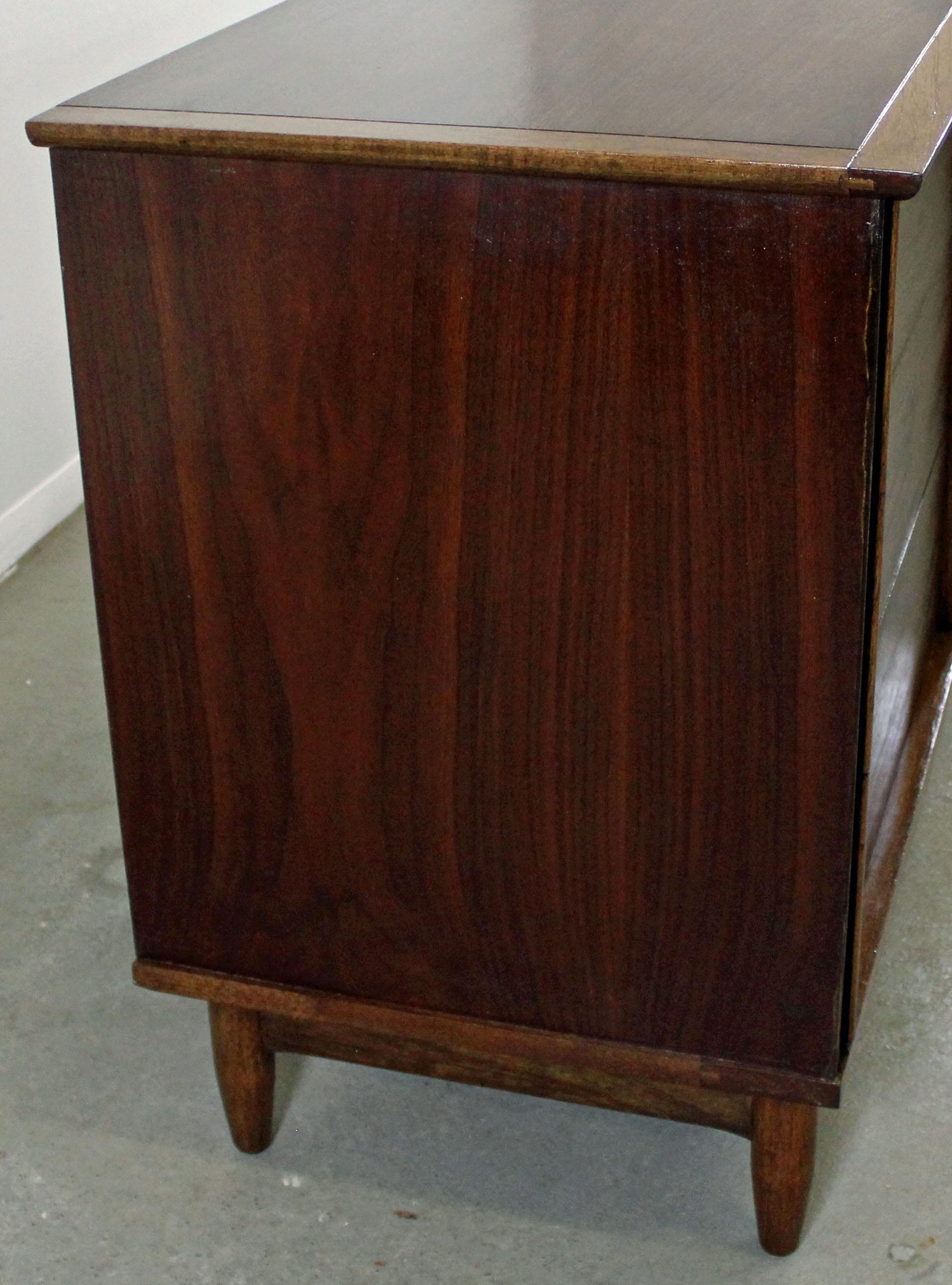 20th Century Midcentury Danish Modern Walnut 6-Drawer Credenza or Dresser