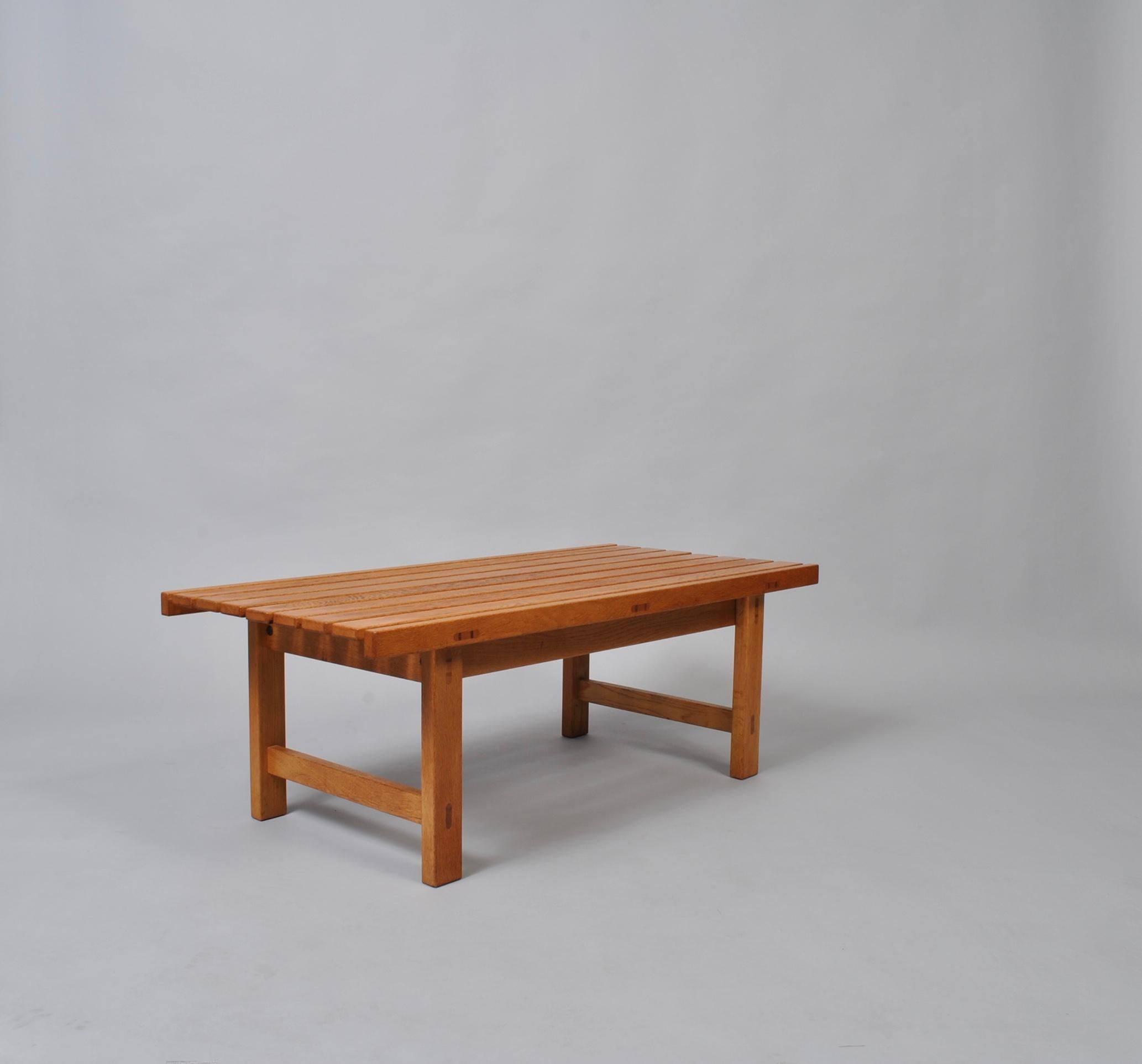 Midcentury Danish Craftsman Oak Bench or Table 5