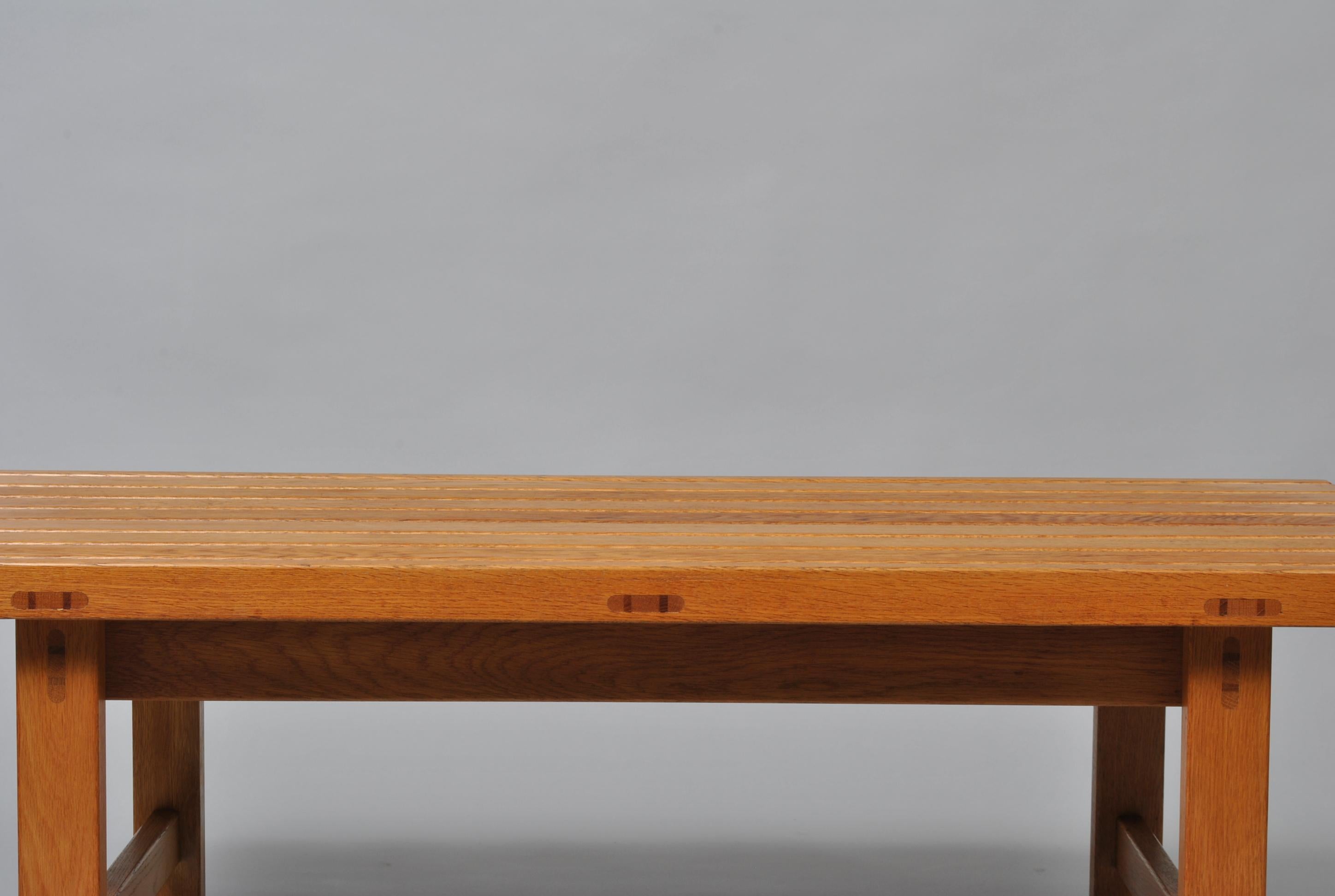 Mid-Century Modern Midcentury Danish Craftsman Oak Bench or Table
