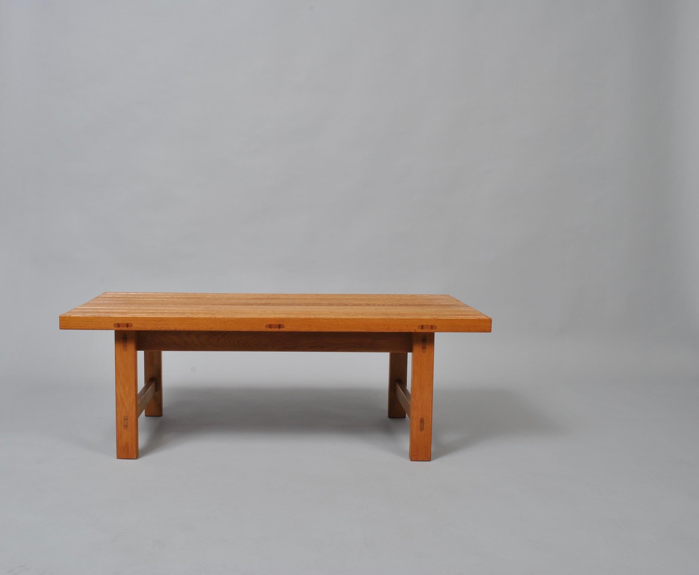 Midcentury Danish Craftsman Oak Bench or Table In Good Condition In London, GB