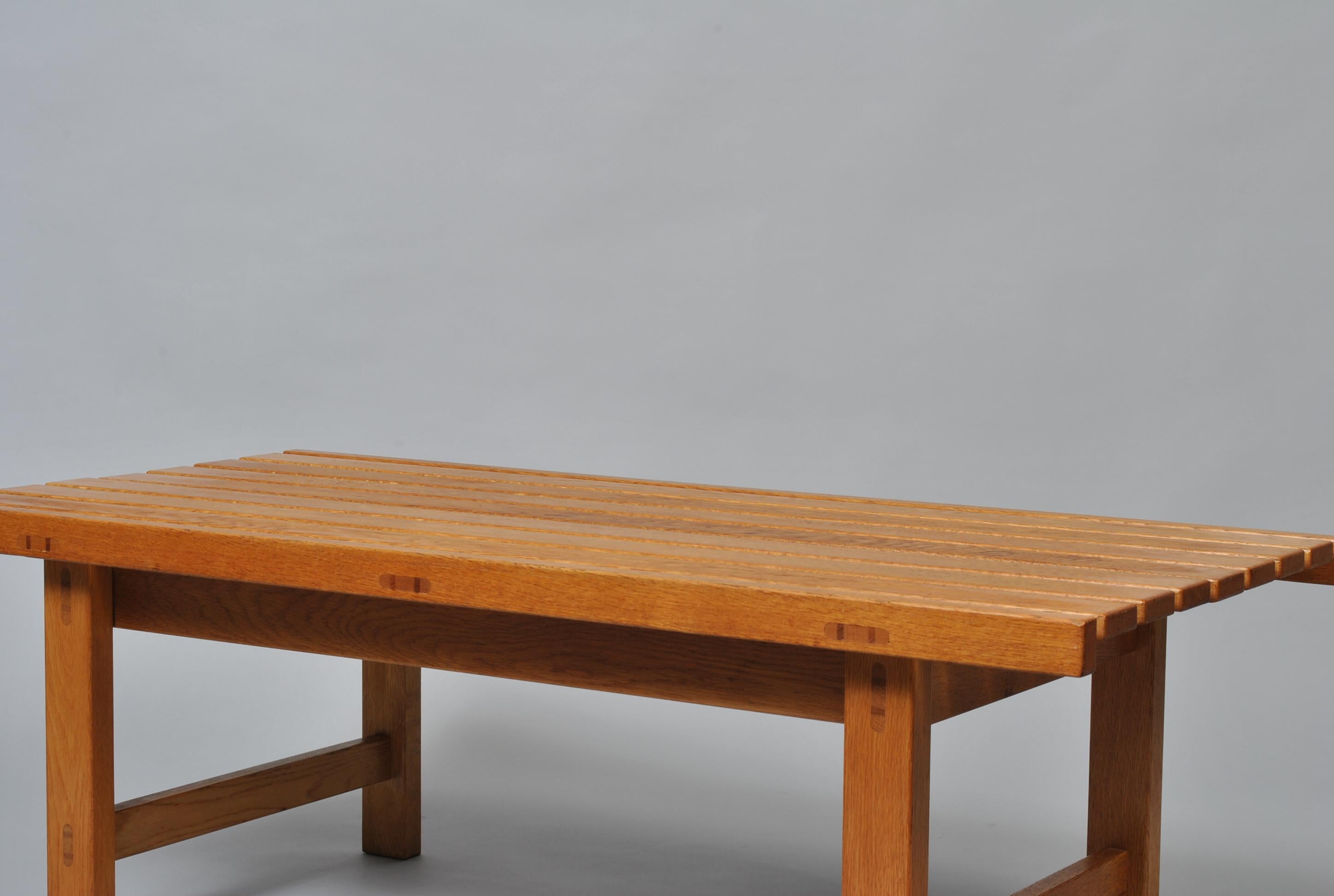 Midcentury Danish Craftsman Oak Bench or Table 2