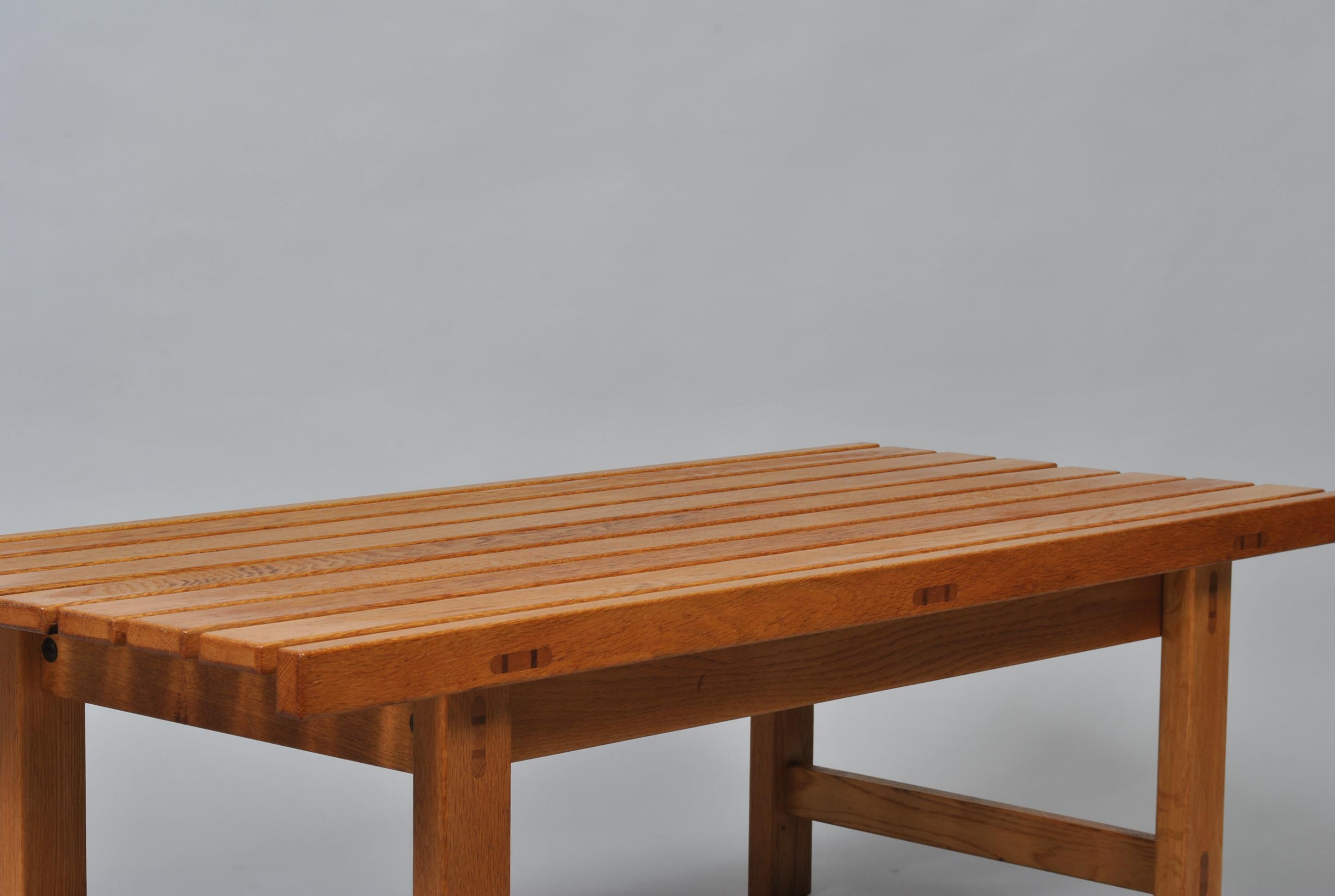 Midcentury Danish Craftsman Oak Bench or Table 4