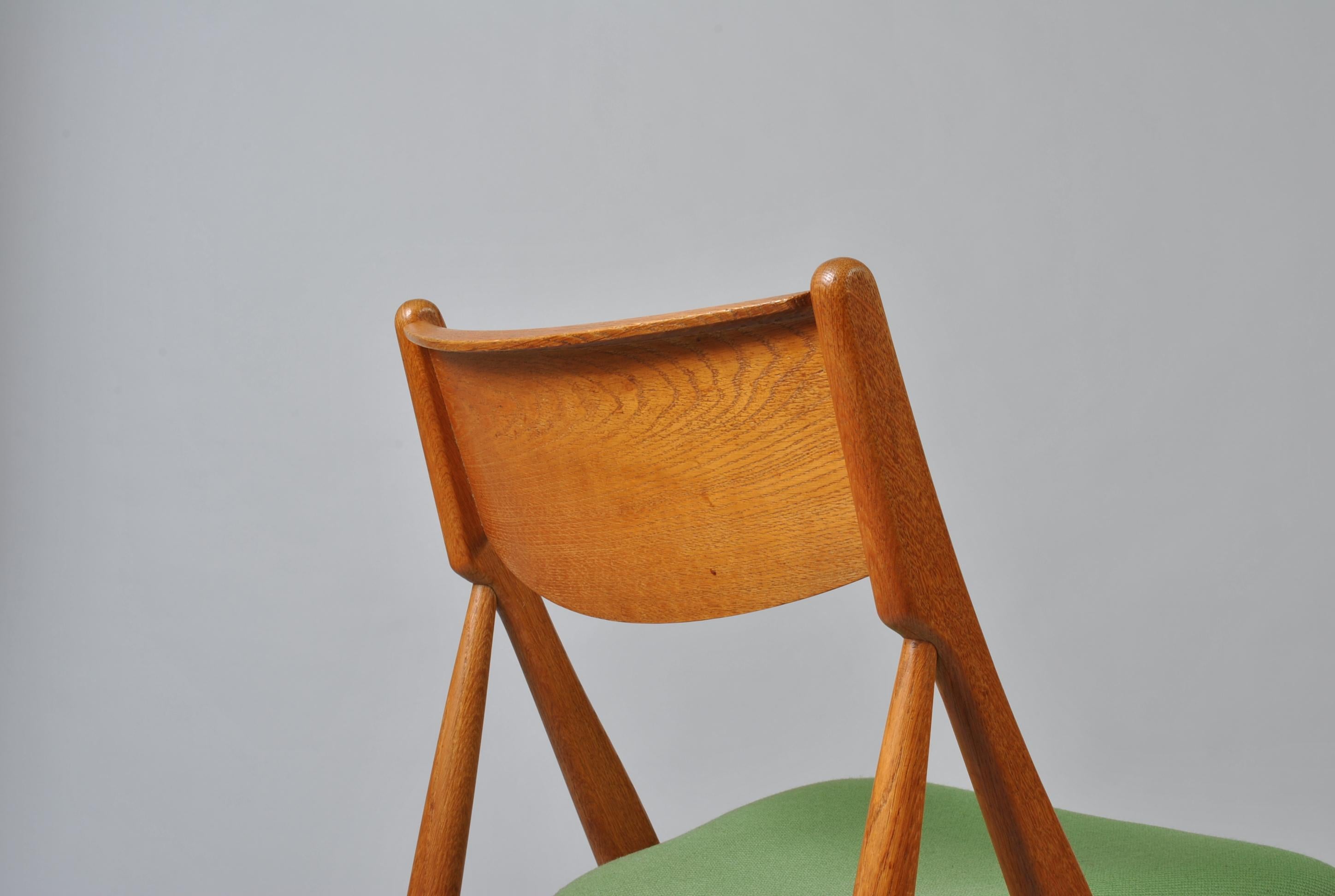 Midcentury Danish Oak Dining Chairs 8
