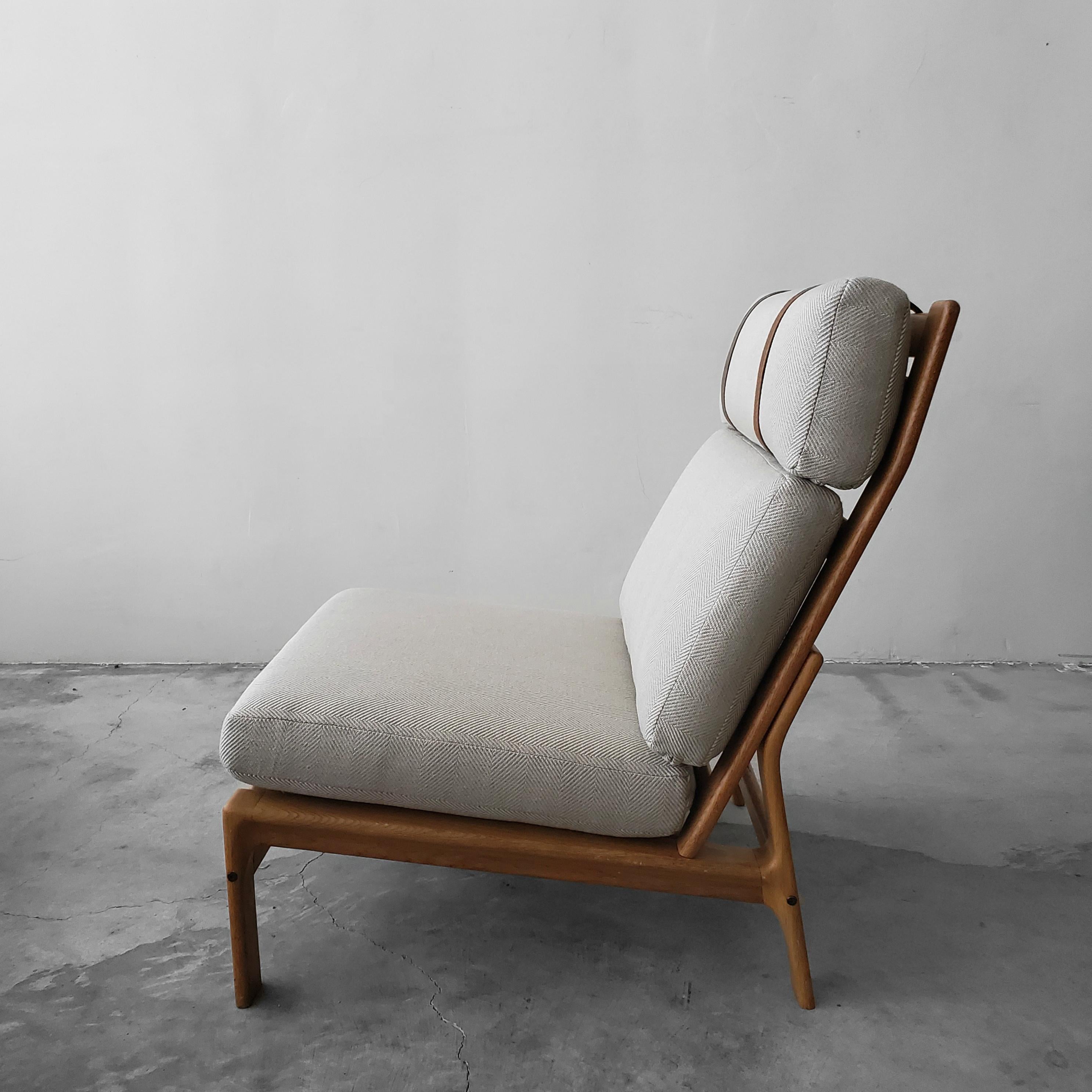 20th Century Midcentury Danish Oak Lounge Chair