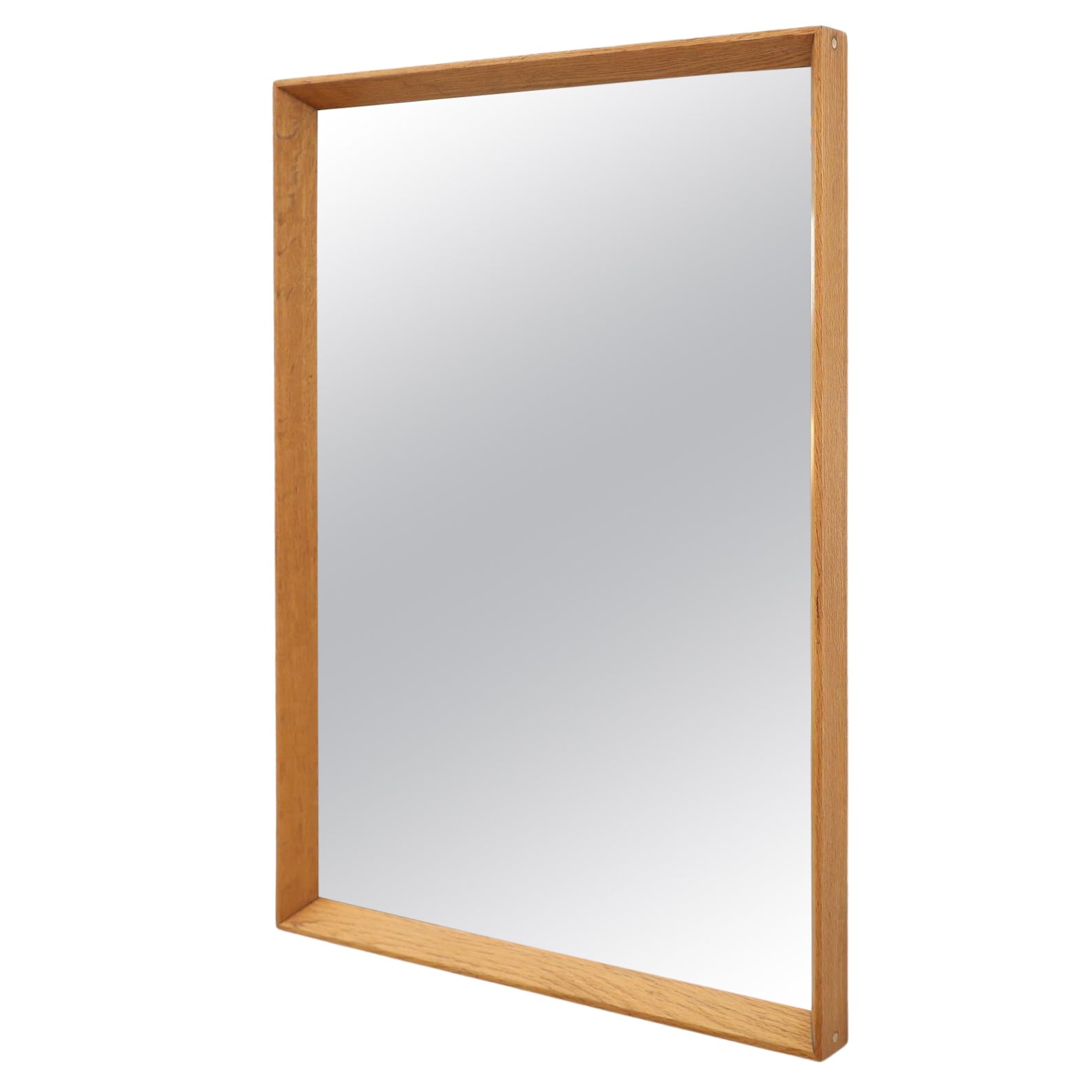Midcentury Danish Oak Mirror Attributed to Aksel Kjersgaard