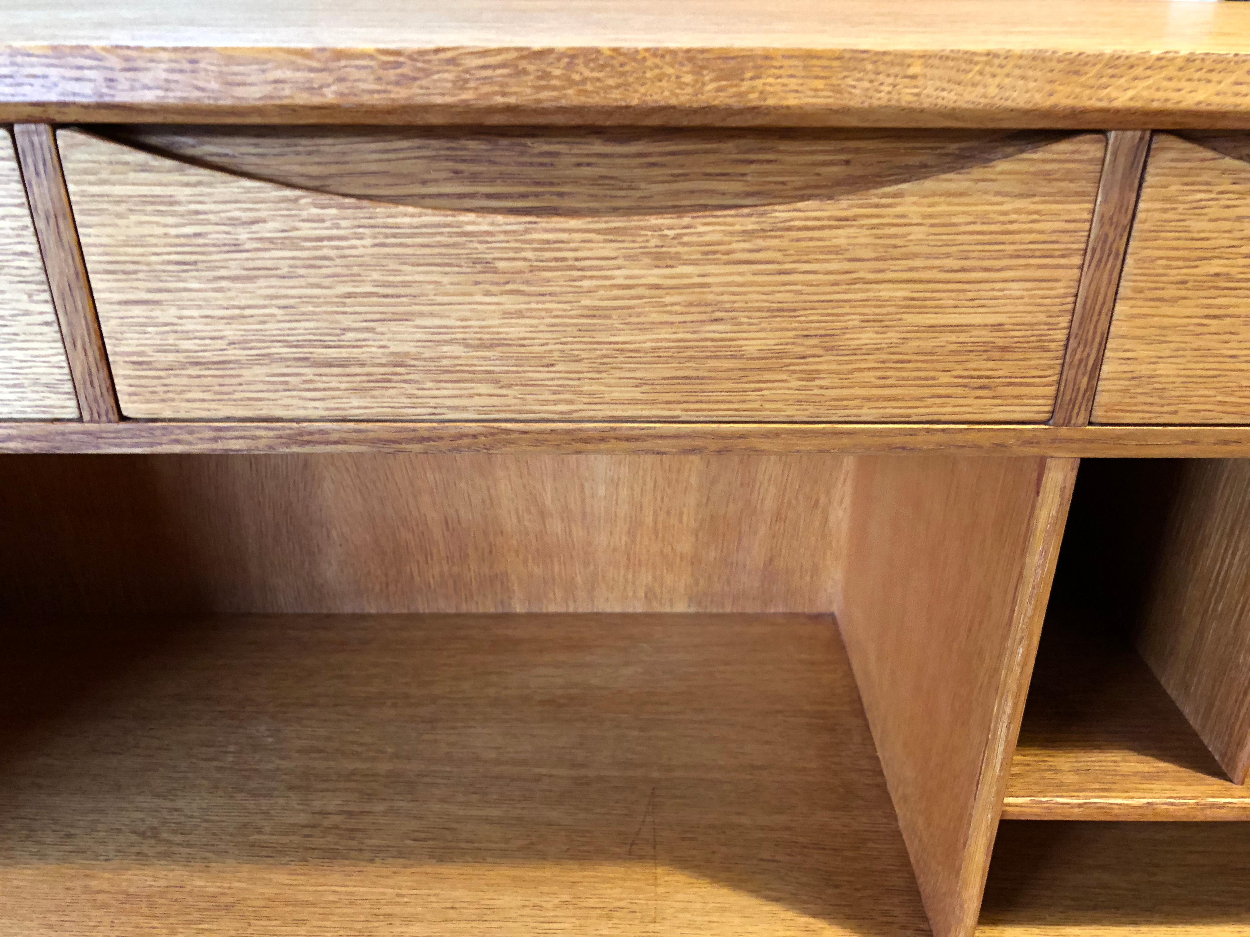 Midcentury Danish Oak Secretaire Bureau, Orum Møbler 8