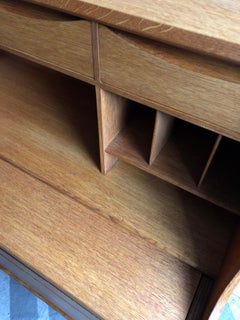Midcentury Danish Oak Secretaire Bureau, Orum Møbler