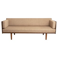 Dänisches Sofabett aus Eiche und Teakholz Modell GE6 von Hans J Wegner für Getama, Mitte des Jahrhunderts