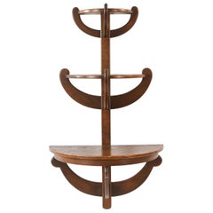 Midcentury Danish Oak Wall Shelf