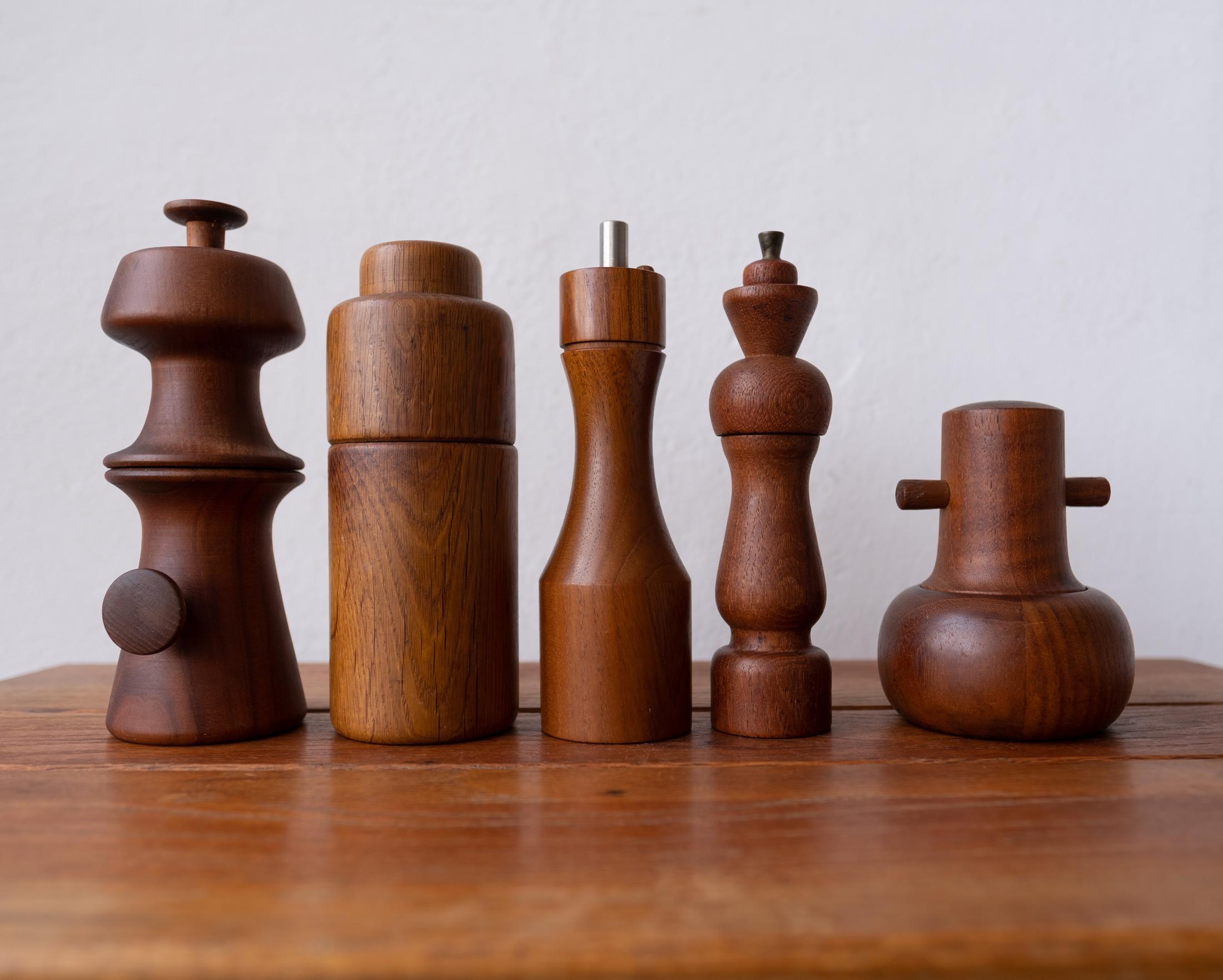 Midcentury Danish Pepper Mill Collection 4