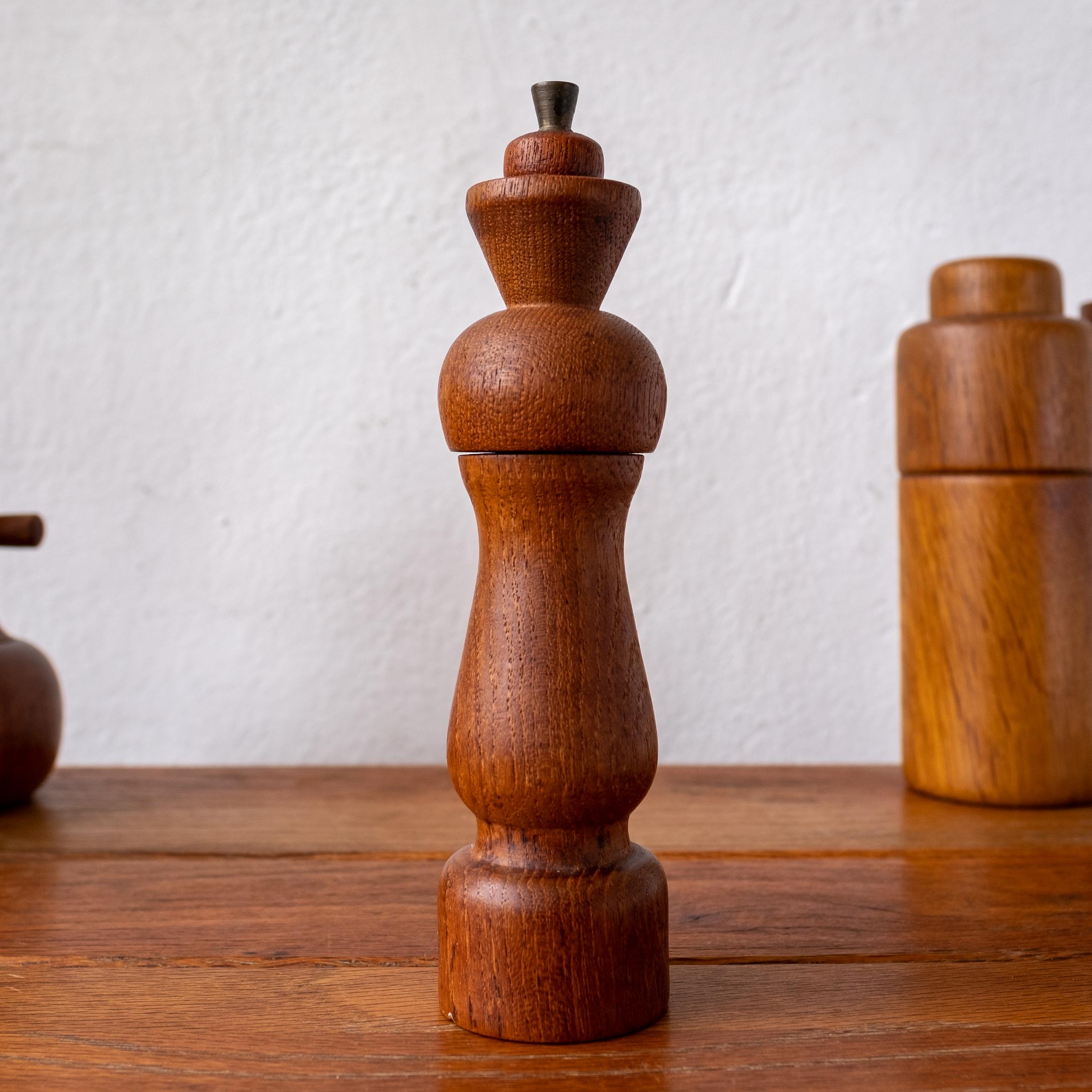 Bamboo Midcentury Danish Pepper Mill Collection