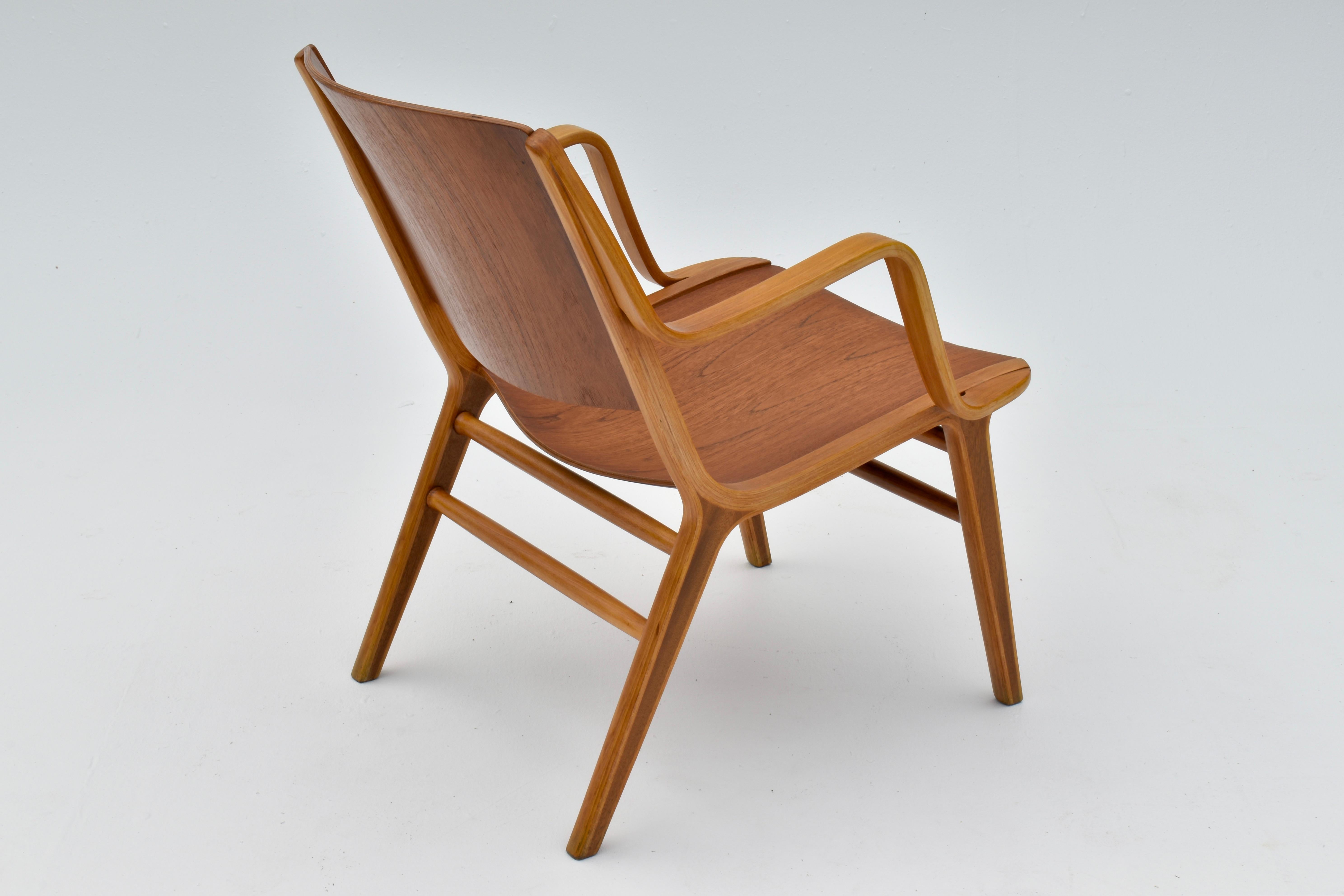 Midcentury Danish Peter Hvidt AX Chair For Fritz Hansen For Sale 8